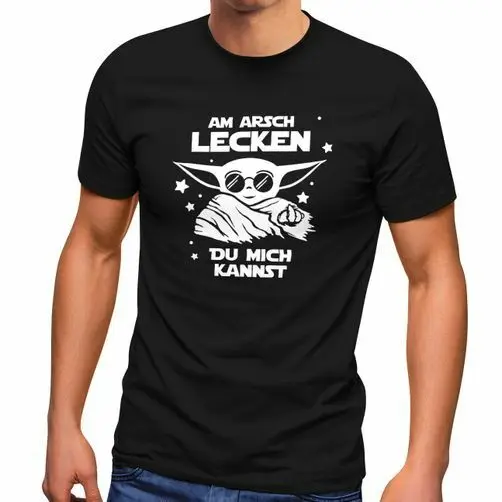 Мужская футболка Arsch Lick Me с пародией на среднем пальце
