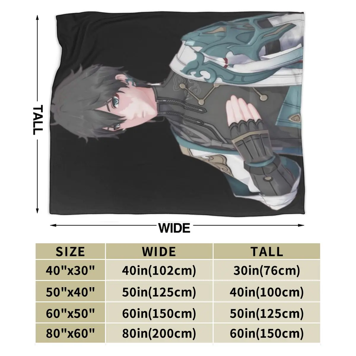 Ультрамягкое Флисовое одеяло Dan Heng Honkai Star Rail An