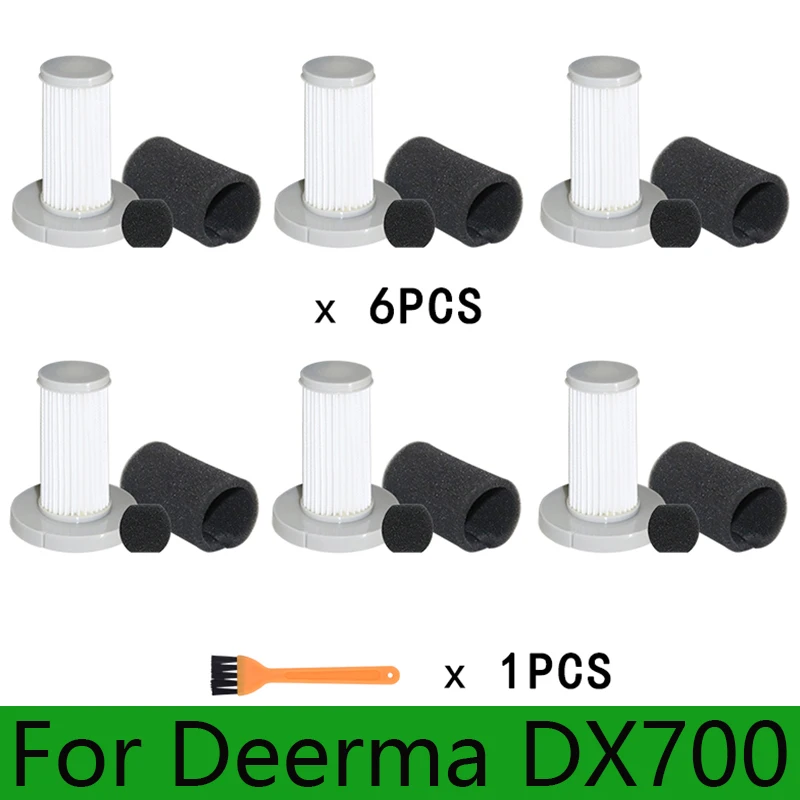 For Xiaomi Deerma DX700 DX700S Vacuum Cleaner Washable HEPA Filter Cleaning Brushe Deep Filtration Replacement Accessories Parts