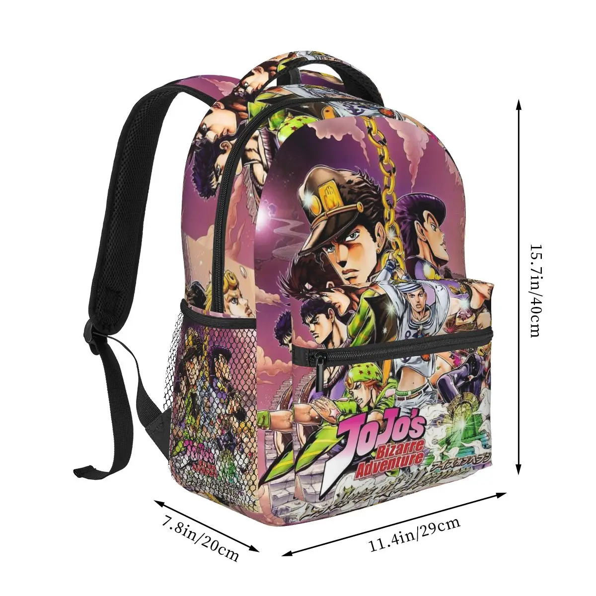 Фото Рюкзак в стиле аниме Jojo Bizarre Adventure STEEL BALL RUN Diego Brando, манга-рюкзак, детская сумка для книг, школьная сумка, сумки через плечо для унисекса №2