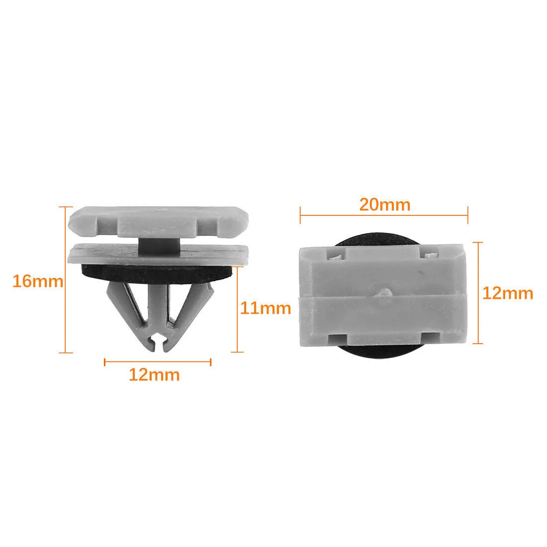 

50Pcs New Auto Bumper Wheel Eyebrow Fender Plastic Fastener Screw Rivet For Jeep Cherokee WK2 68172491AA 68271803AA