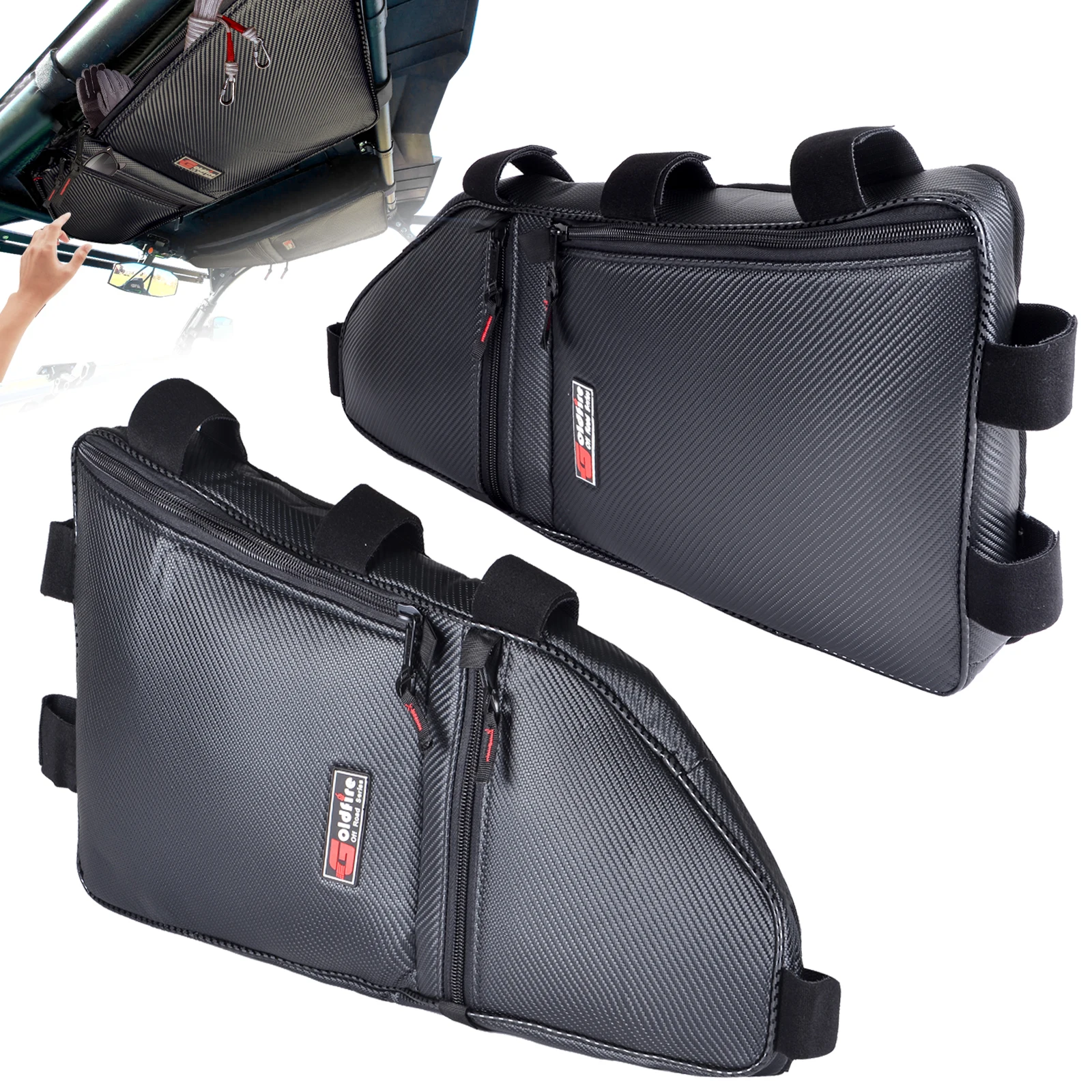 1pair Talon Storage Bag UTV Accessories 1680D Fabric Talon Overhead Bag Organizer for Honda Talon 1000X 1000R 2019-2021