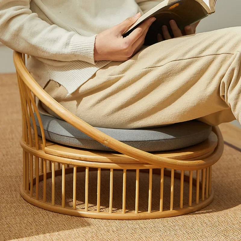 Японский бамбуковый стул-татами с низкой спинкой шезлонг балкон чайное сиденье