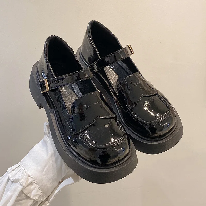 

Женские туфли-оксфорды без шнуровки, повседневные кроссовки на платформе, круглый носок, искусственный мех, осень