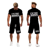 2022 tracksuit 2 piece set casual breathable cloth outfit sets summer cool quick drying mens short sleeved tshirts shorts suit
