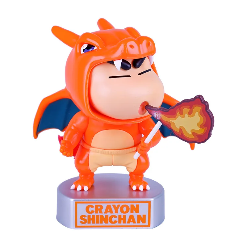 

Crayon Shin-Chan Anime Figure Cosplay Action Kamen Monster Cartoon Figures Pvc Material Peripheral Toy Send Gifts Action Kamen