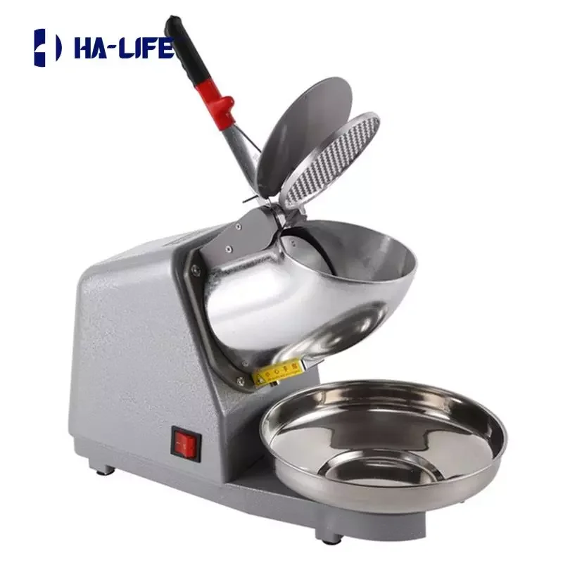 

HA-Life 110V/220V Electric Ice Crusher Smoothie Shaver Snow Cone Ice Block Breaking Grinder Machine Commercial Slush Sand Maker