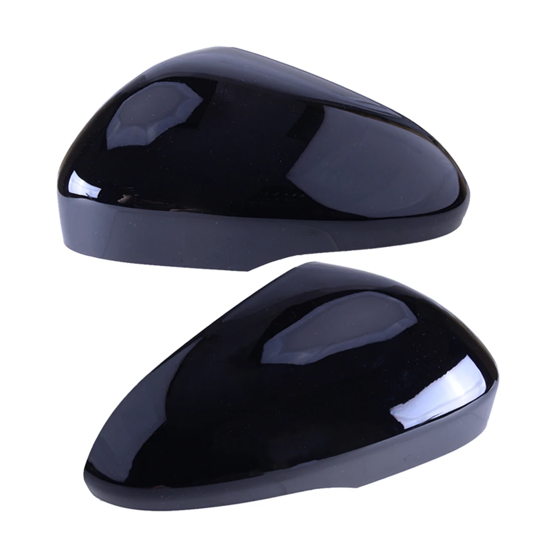 

1 Pair Car Front Left Right Door Side Rear View Wing Mirror Cover Trim Cap ABS Fit for Ford Fusion Mondeo 2014-2020 Glossy Black