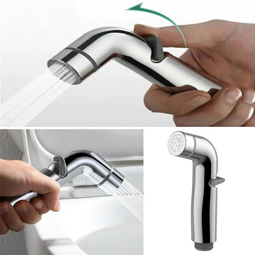 

Diaper Sprayer Convenient Large Flow Chromium Plating Manual Bidet Diaper Water Hose Spray Toilet Supplies