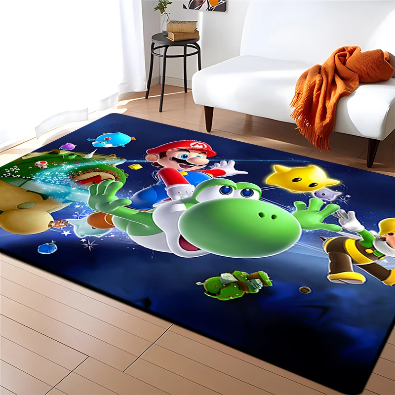 

Multicolor M/ario printing creative pattern Baby play area carpet soft and comfortable for room area rug kitchen mats area rug