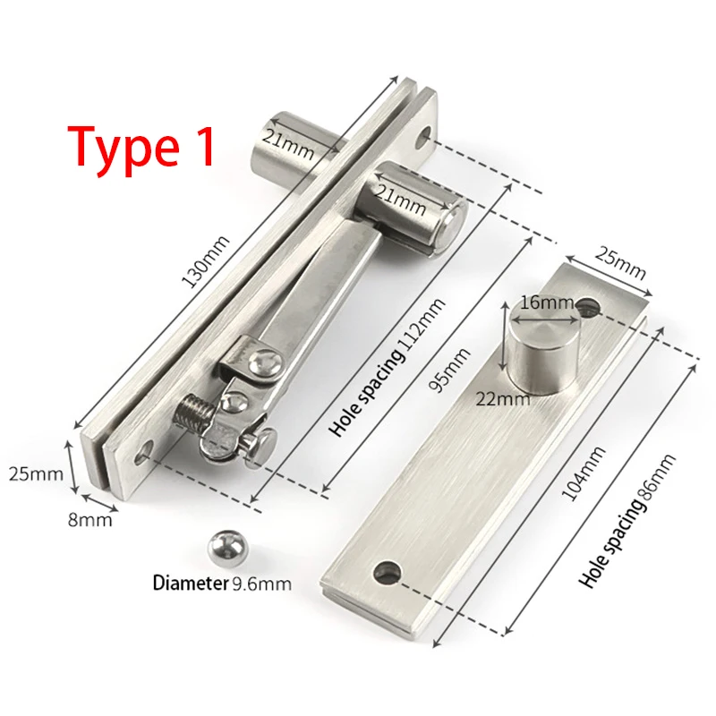 

Усиленный поворотный вал из нержавеющей стали, вращающийся на 360 градусов вал, деревянный дверной шарнирный вал, позиционирующий дверной вал, скрытая ось