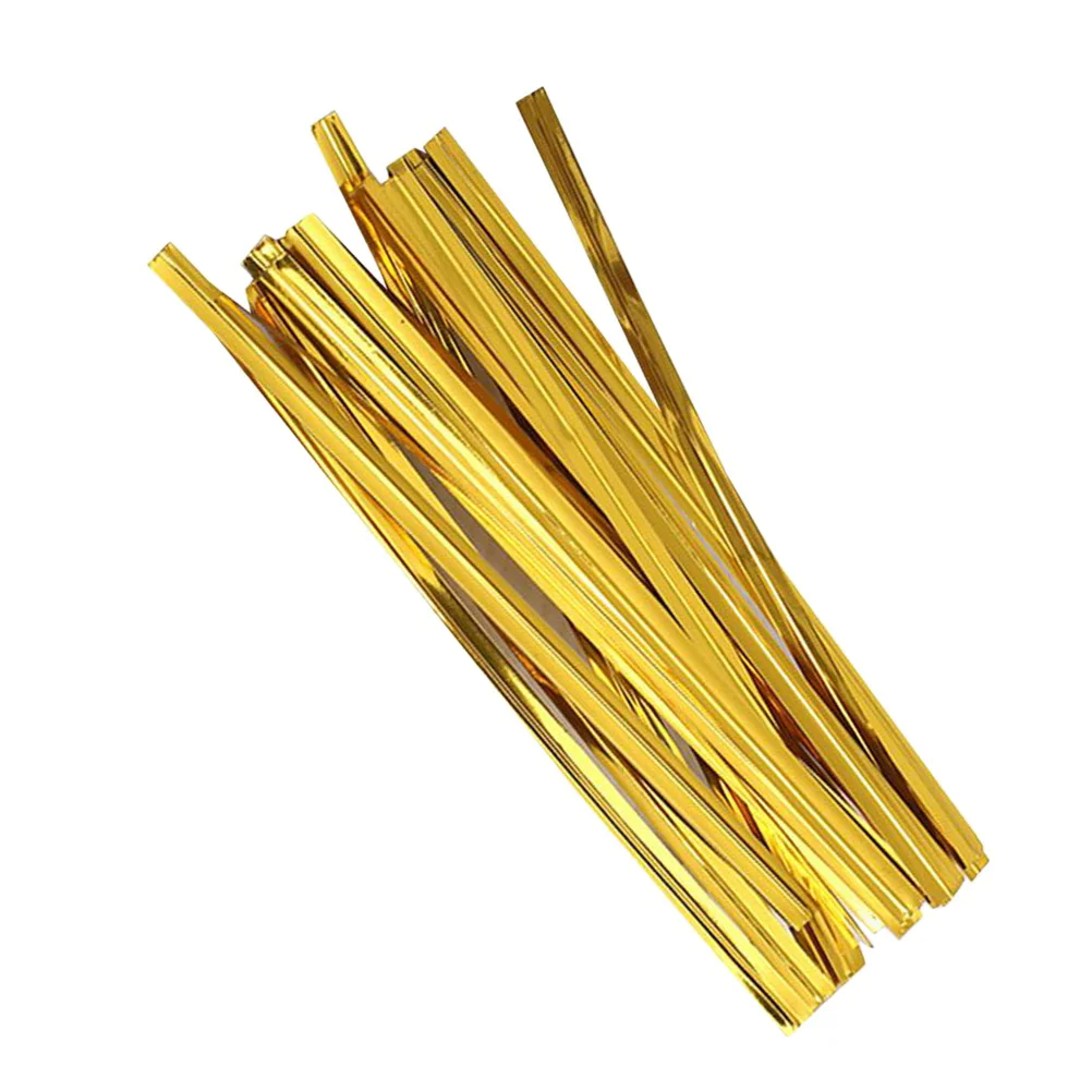 

800 Pcs Ties Party Bags Celophane Bags New Year Party Favors Bags Candy Iron Wire Gift Wrapping Ties