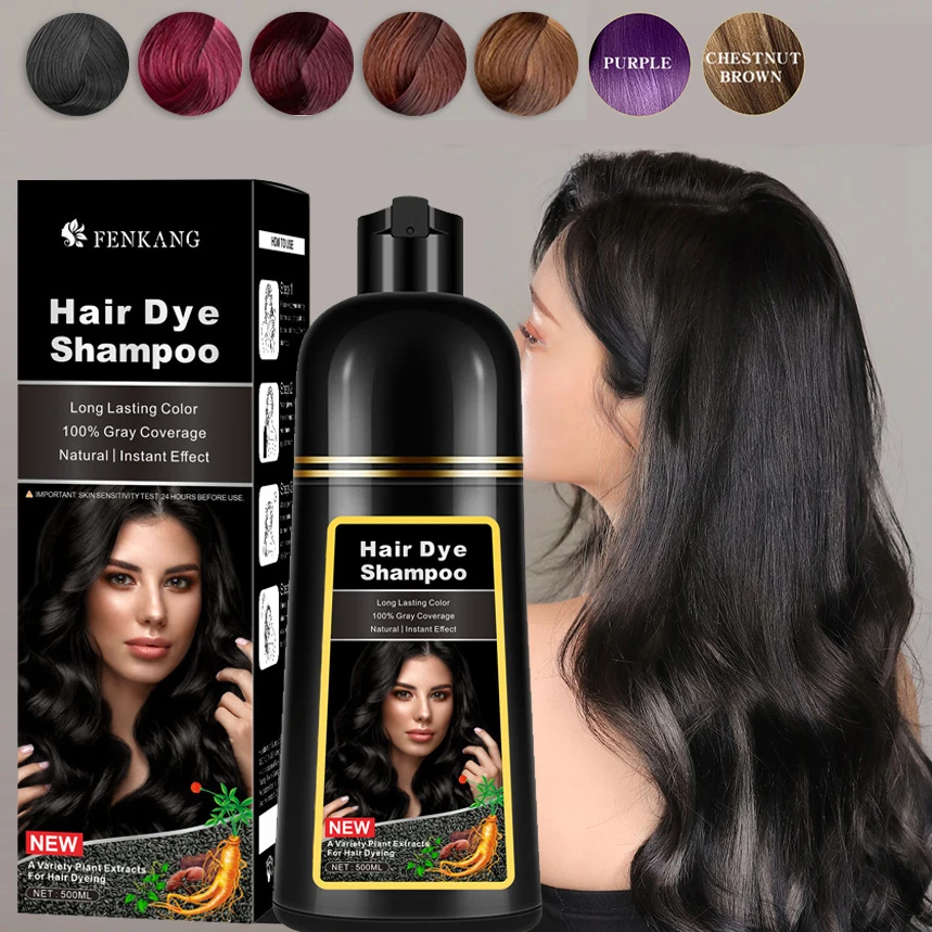 

MEIDU Organic Natural Hair Dye Ginseng Extract Black Hair Color Dye Shampoo For Cover Gray White Hair Professional Dye Permanent