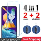 Защитное стекло 4 в 1 для Samsung Galaxy A51, A71, A41, A12, A42, защита экрана камеры для Samsung A31, A21S, A02S, A32, A52, A72, стекло