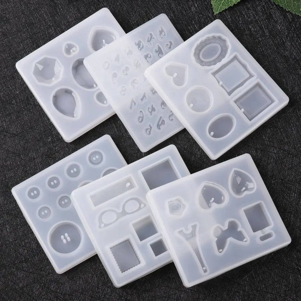 

1PC Letter Silicone Resin Molds DIY Dropping Glue Epoxy Molds for Jewelry Keychain Making Resin Casting Molds Tools