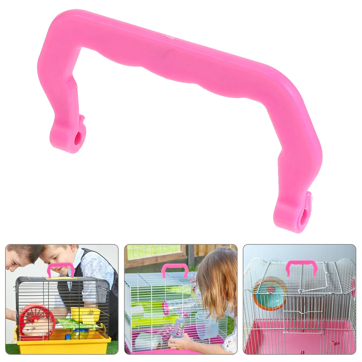 

Cage Handle Pet Crate Plastic Dog Replacement Rabbit Carrier Handles Outdoor Hamster Detachable Cat Guinea Lifting Bird Squirrel