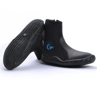5mm neoprene diving boots wading shoes anti slip wear resistant snorkeling socks winter water sports cold proof keep warm