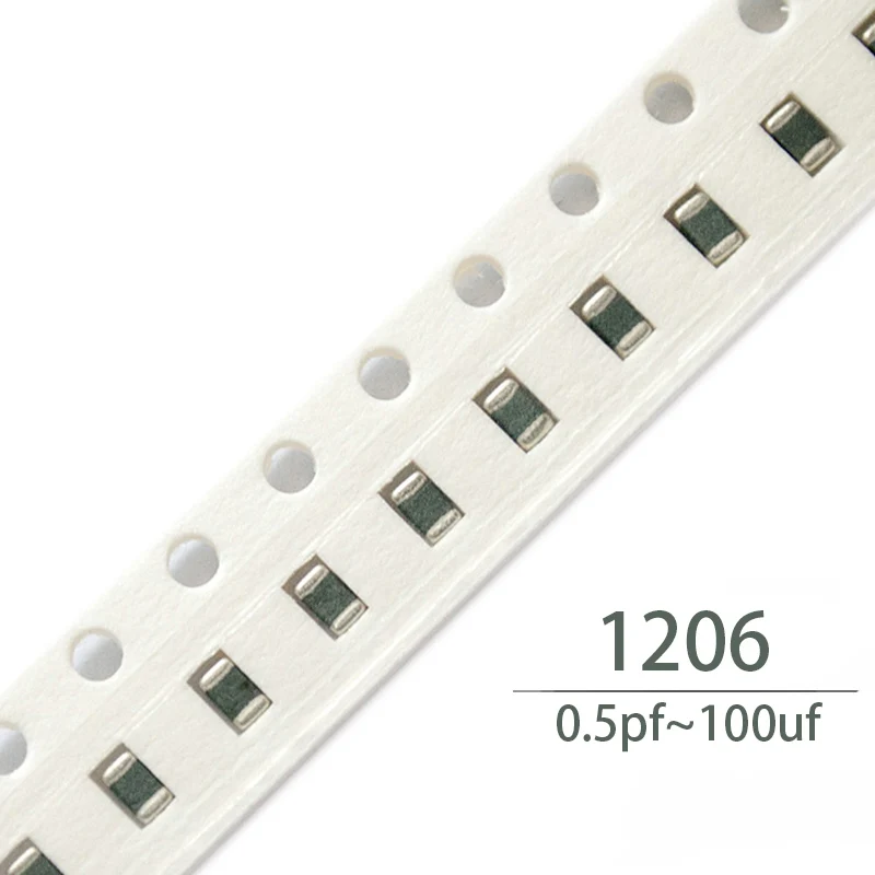 

100PCS 1206 smd capacitor ceramic kit sets 33pf 36pf 39pf 47pf 51pf 56pf 68pf 75pf 82pf 100pf 150pf 180pf 200pf 220pf 270pf