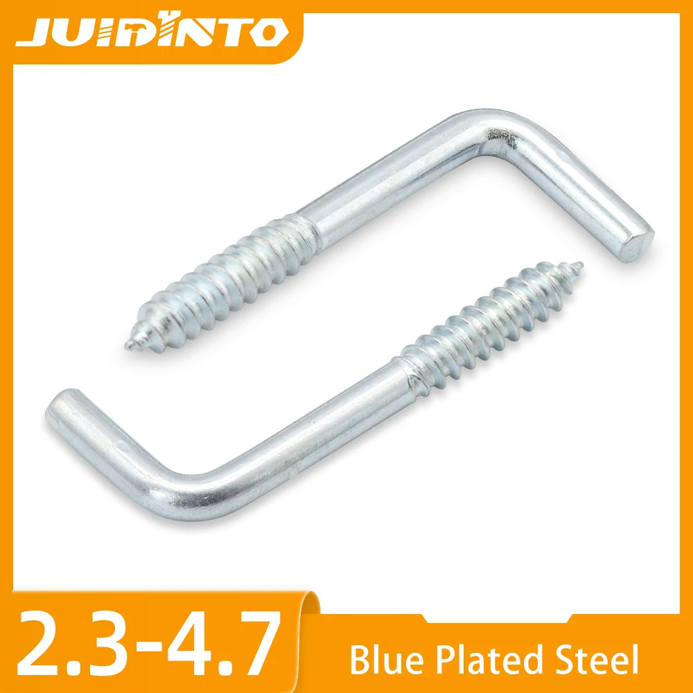 5 ~ 20 шт. винт L-образный винт с крючком для чашки M2.4 M2.5 M3.8 M4.2 Оцинкованный прямоугольный потолочный винт с крючком для шкафа лампы