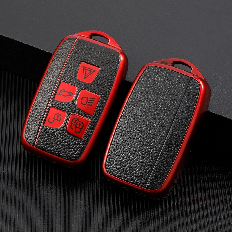 

For Land Rover RANGE ROVER SPORT freelander 2 DISCOVERY 4 Evoque Jaguar XE XJ XJL XF Car Accessories TPU Car Key Case Key Cover