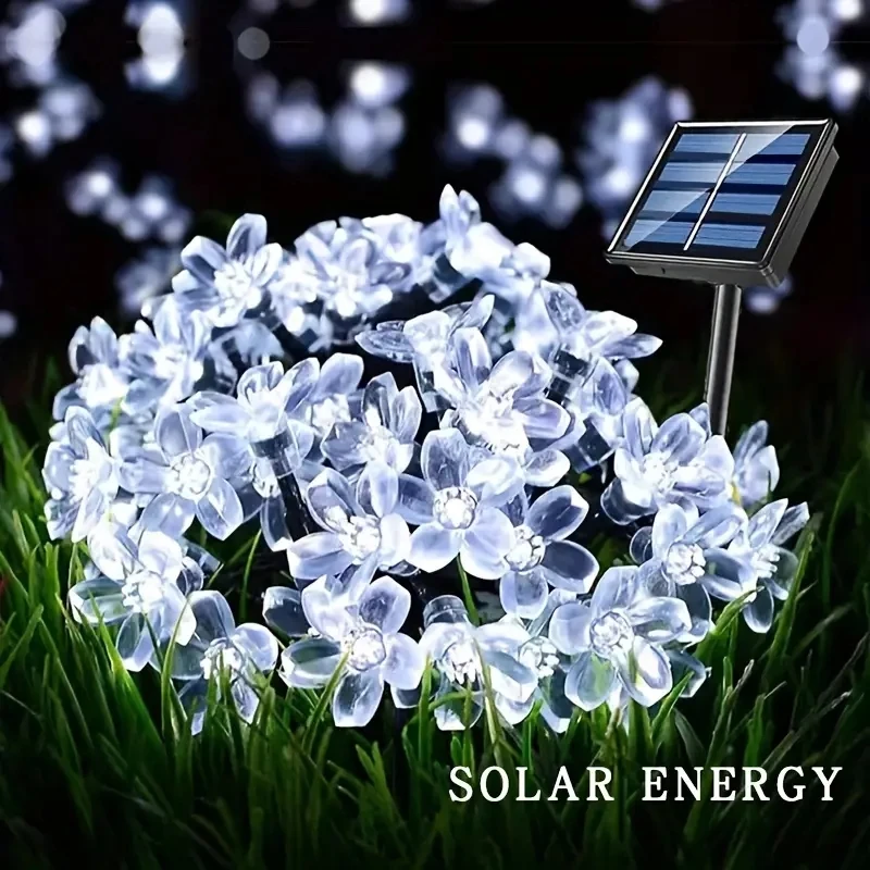 

Солнечные светодиодные гирлянды теплый белый 3,5 метра 10 LED