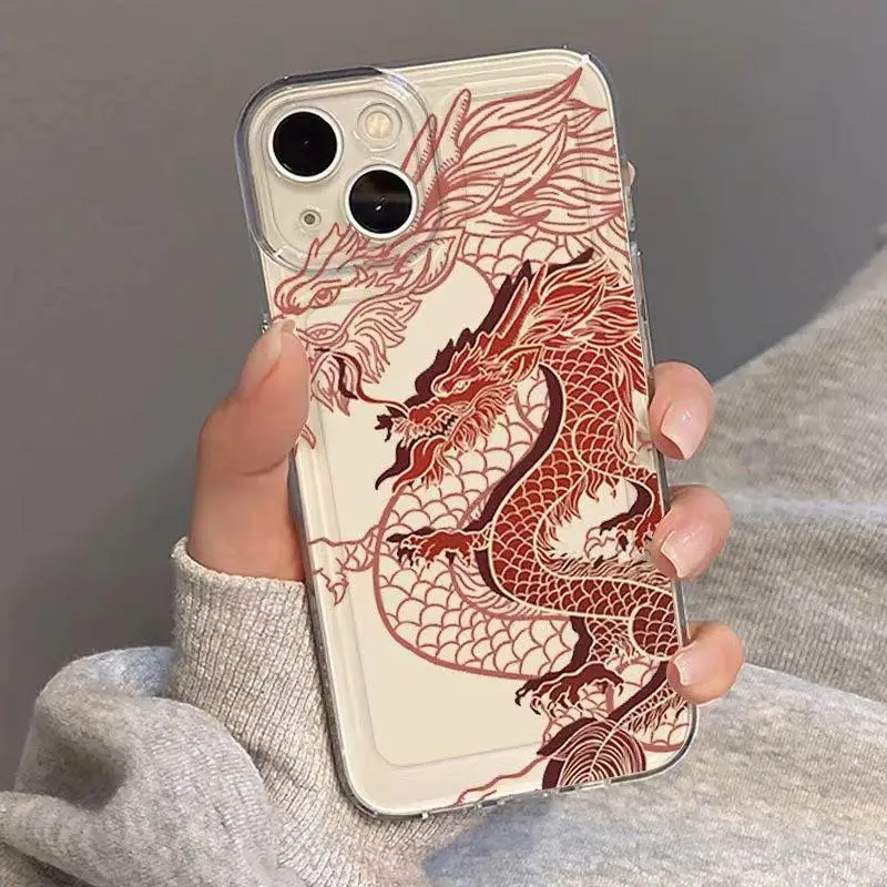 Чехол для телефона 3D Dragon Samsung Galaxy A54 A14 A25 A24 A15 A05S A05 M23 M54 5G A03 Core S20 Plus FE Note 20 Ultra мягкий