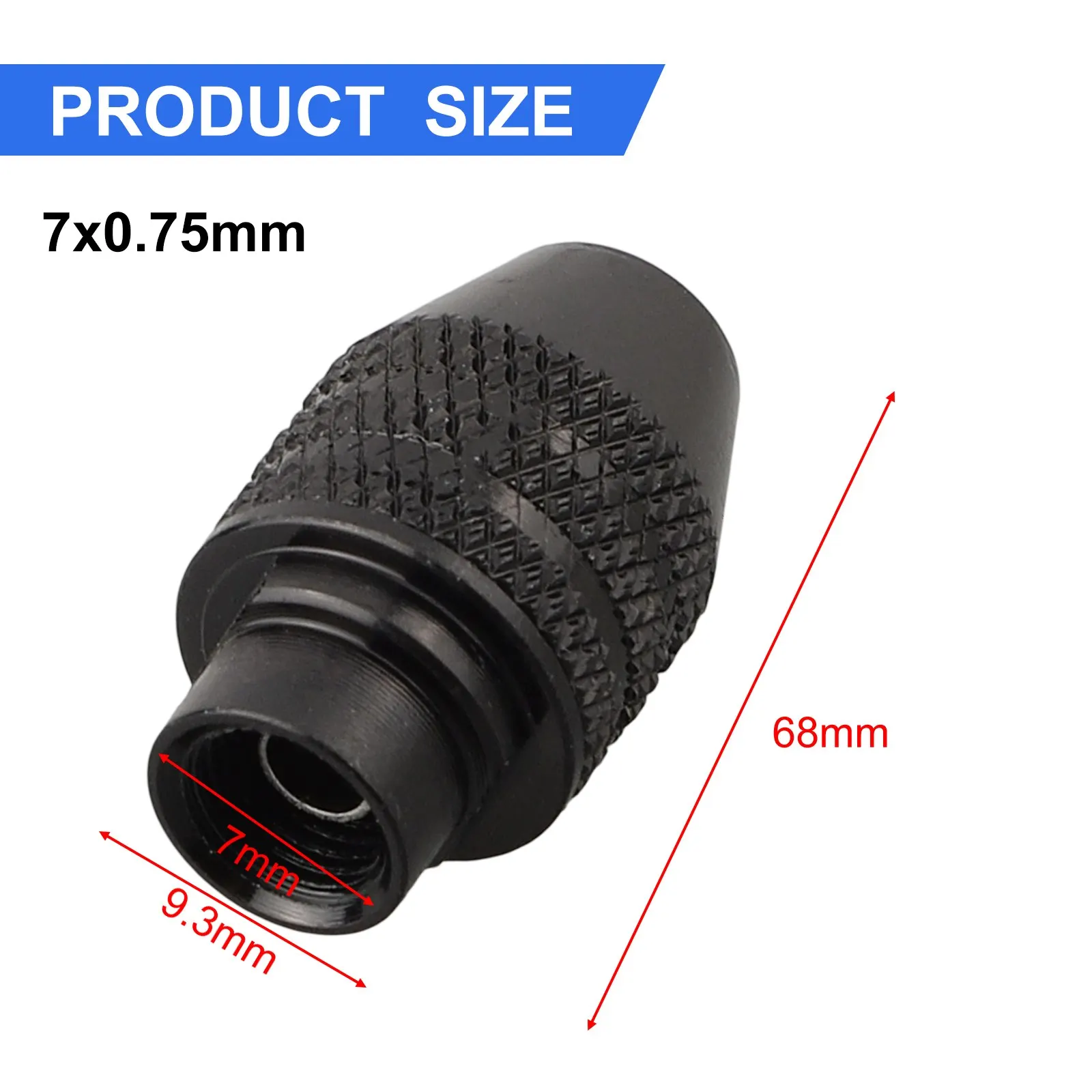 Мини-многочастотный быстросменный трехкулачковый сверлильный патрон M7 M8 X 0 75