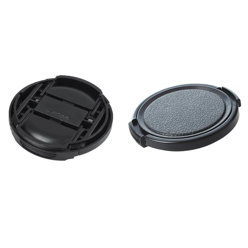 

Top Deals 2Pcs Univeral Camera 49Mm/52Mm Front Lens Cap Protector Black