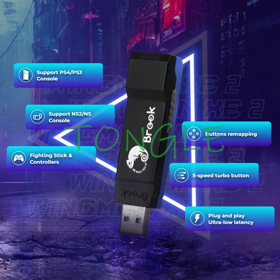 Brook Gaming: преобразователь Wingman XE2 для Xbox Series XXbox OneElite 2PS5PS4PS3контроллеров переключателей для PS4SwitchPC (art.: 3920d3489ce4d) - 3920d3489ce4d