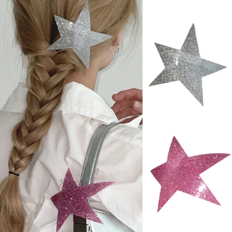 

Halloween Snap Clip Star Hair Clips Irregular Star Hairpin Star Black Barrettes Fashion Headwear Girls Punk Hairpins