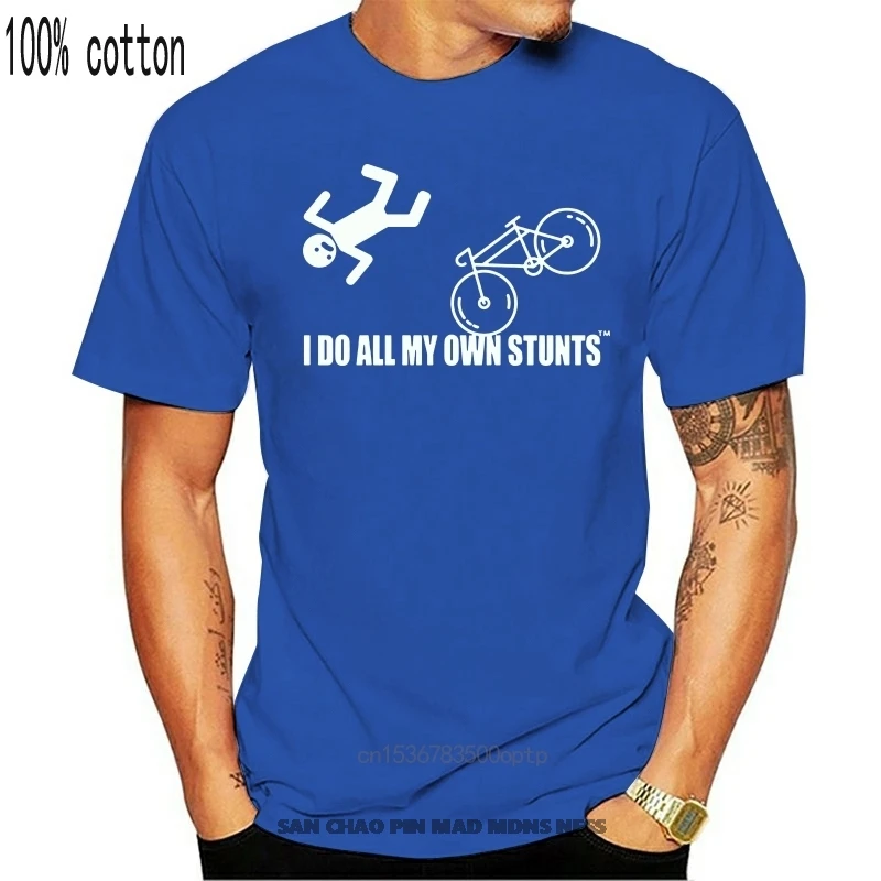 

Funny T Shirt I Do All My Own Stunts Bicycle Bike Tshirt T-Shirt Birthday Funny Design Tee Shirt