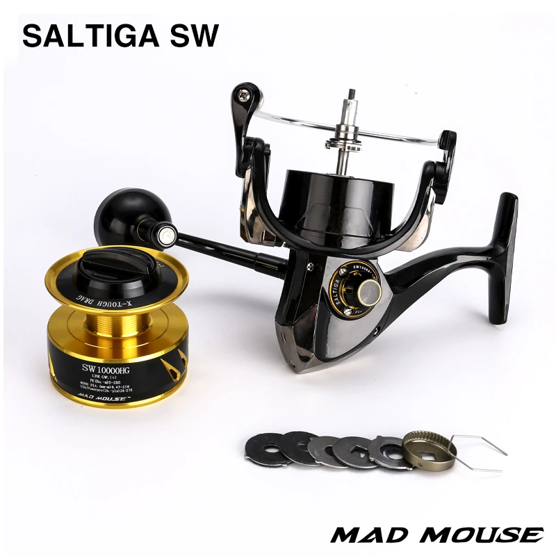 Madmouse Saltiga Лидер продаж Sw4000xg Sw6000hg Sw10000hg Рыболовная катушка для морской воды 11 + 1bb 35