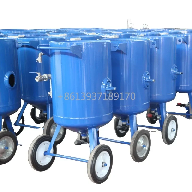 Портативный пескоструйный аппарат и абразивный емкостью 100 л/200 л