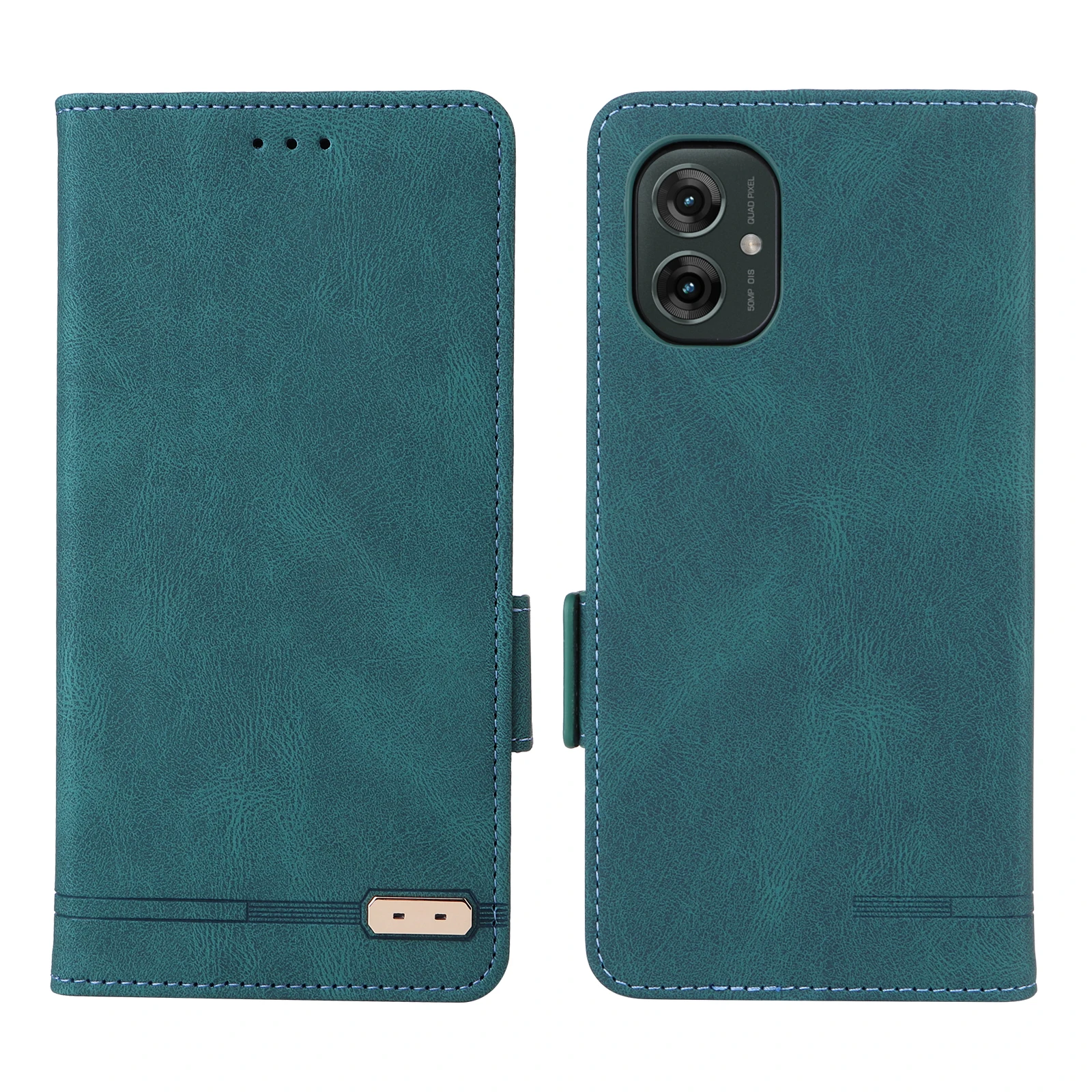 MOTO G35 G55 5G флип-кожаный чехол с роскошной текстурой кожи в стиле ретро кошелек