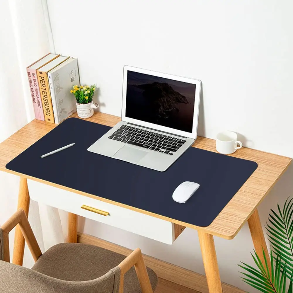 

Mouse Pad Portátil Minimalista M1 Couro Ecológico 70x30 Blue - mousepad