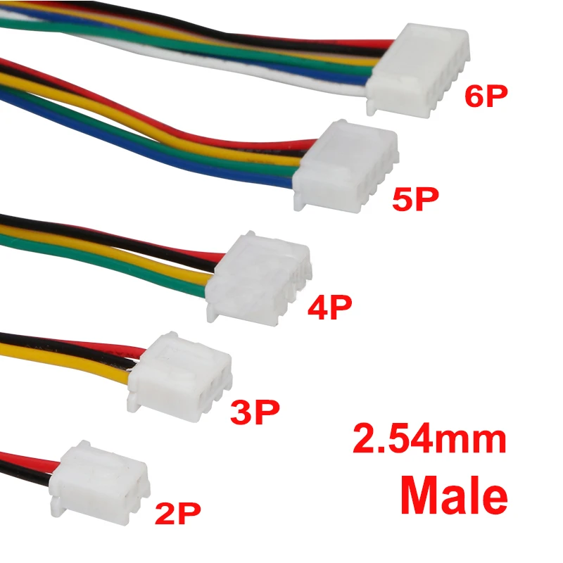 

Кабель XH2.54 26AWG 2/3/4/5/6 контактов 20см