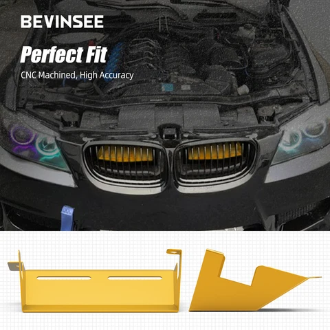 BEVINSEE 1 пара воздухозаборников для BMW E90 E92 E93 325i 330i 335i 328i 323i 335d 2007 2008 2009 2010 2011 2012