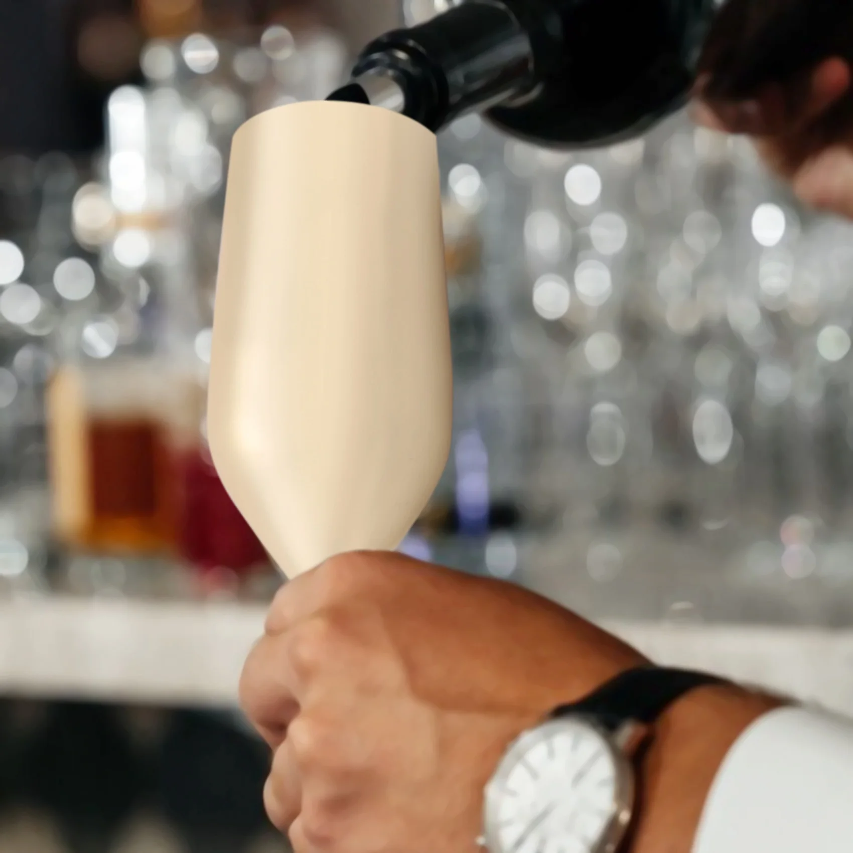 

2Pcs/Set Shatterproof Stainless Champagne Glasses Brushed Gold Wedding Toasting Champagne Flutes Drink Cup Party Marriage Wine