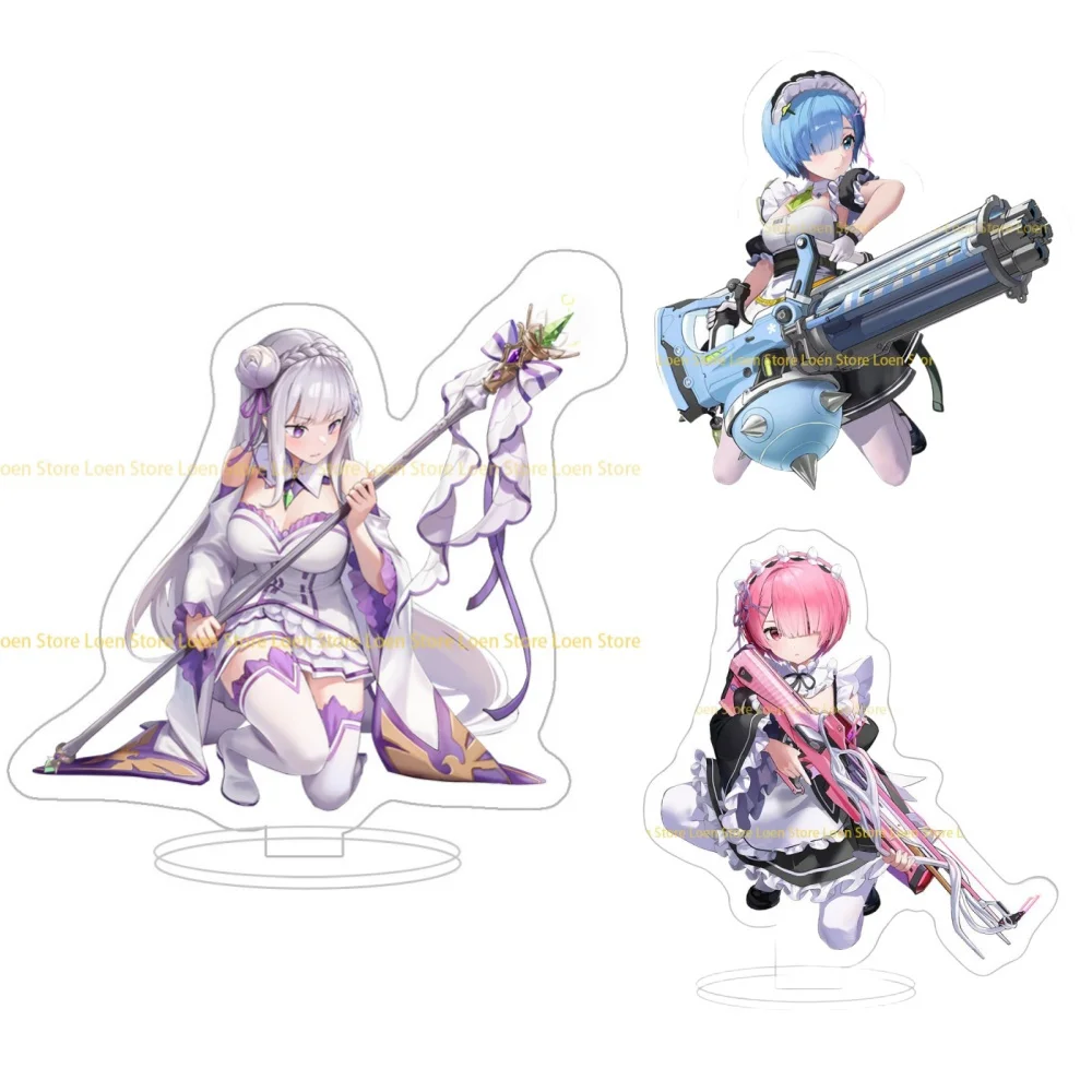 15 см аниме Re: Zero Kara Hajimeru акриловая подставка модель персонажи косплея орнамент