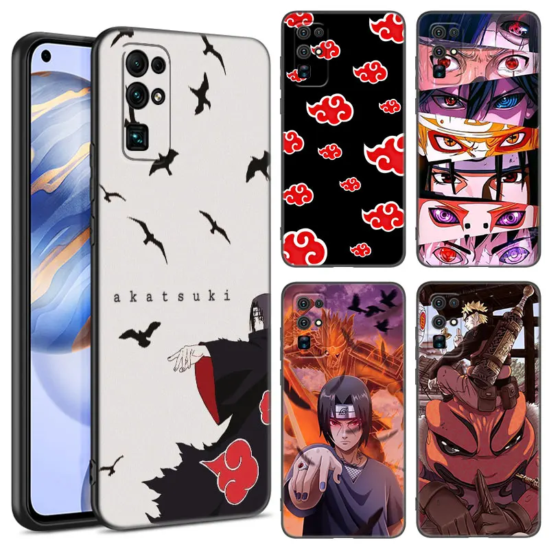 Чехол для телефона Uciha-Boy с рисунком из аниме, мягкий черный чехол из ТПУ для Honor Magic 4, 20, 50 Lite, 60, SE, 30, 70, 80 Pro Plus, 20E, 20i, 30i, 20S, 30S