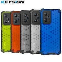 keysion shockproof case for realme gt neo 2 2t 8i q3s q3t c20a c11 2021 narzo 50a 50i honeycomb phone back cover for oppo a95