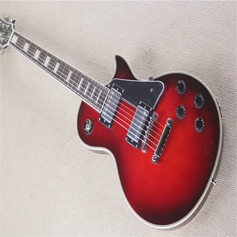 

Loja personalizada 1959 r9 tiger flame lp guitarra elétrica padrão lp 59 guitarra elétrica
