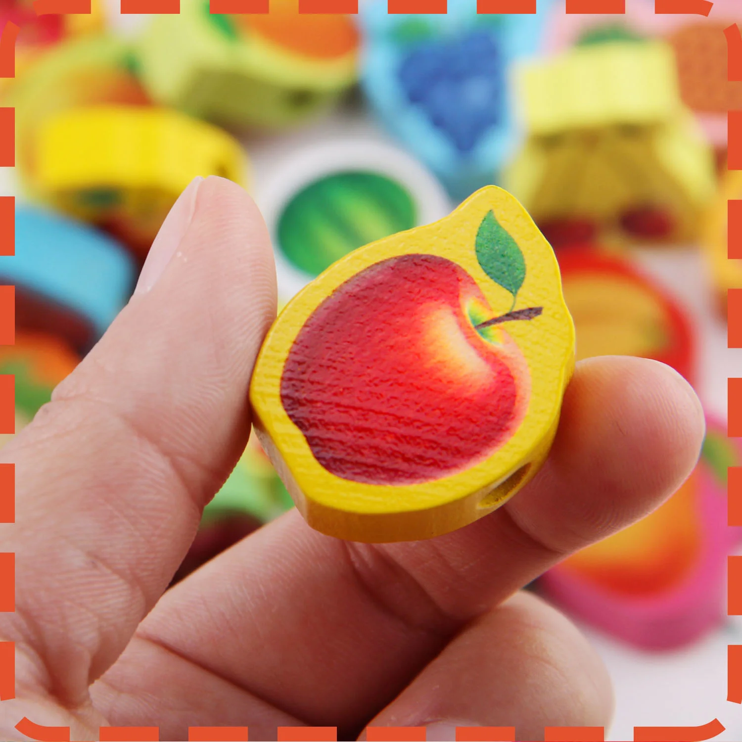 Детские деревянные бусины Обучающие игрушки Монтессори интересные 26 шт. |