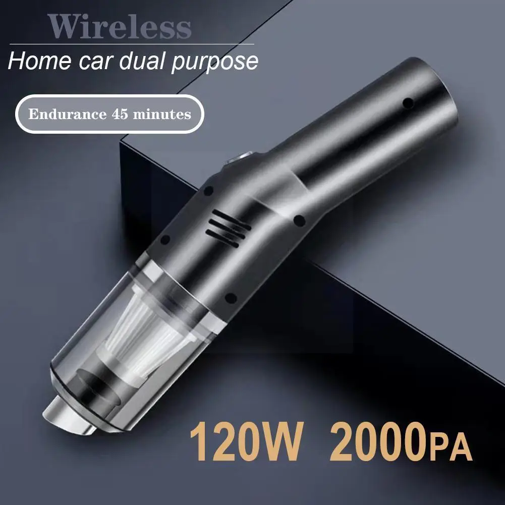 

6000PA Car Vacuum Mini Cleaner Wet Dry Dual Use Vacuum Cordless Handheld Portable Vacuum Cleaner For Car Interior Pet Hair S1J9