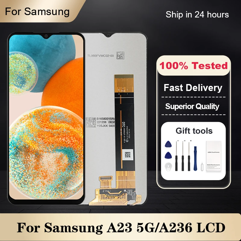 

1Pcs 6.6 Inch A236 Display For Samsung Galaxy A23 5G LCD Touch Screen Digitizer A236B A236U A236U1 Assembly Free Shipping