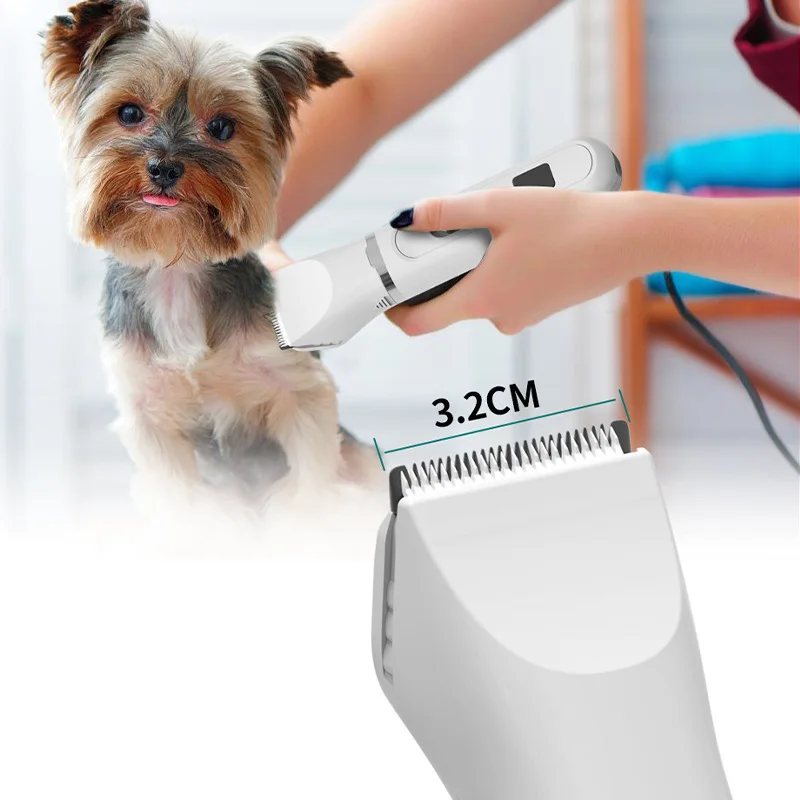 

Dog Clippers Low Noise Paw Trimmer Rechargeable Pet Cat Grooming Kit Multifunctional Cordless Quiet Pet Nail Grinder Dog Shaver