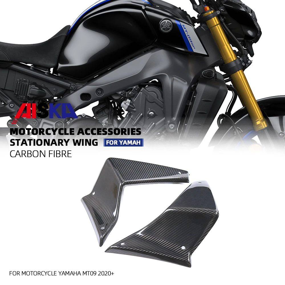 

3K Carbon Fiber Motorcycle Body Parts Side Winglet Fairings Kit Winglets For Yamaha MT09 FZ09 2020 2021 2022 2023 Wings