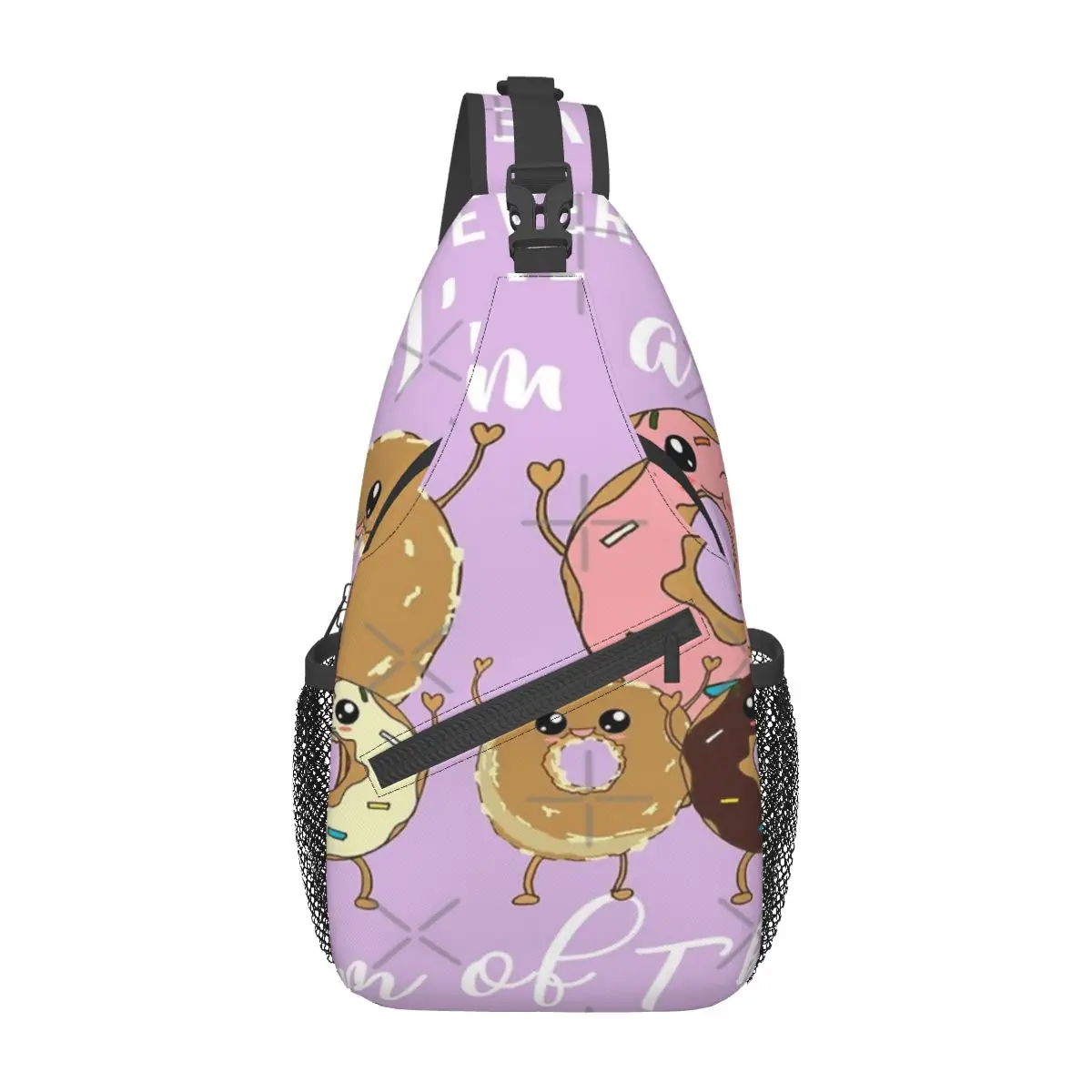 

Нагрудная сумка с пончиком на день матери, праздничный полиэстеровый мешок для путешествий через плечо, настраиваемый