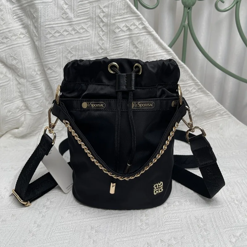 Lesportsacs сумка через плечо сумка-ведро с цепочкой женские сумки 11*15 5*17 см модная