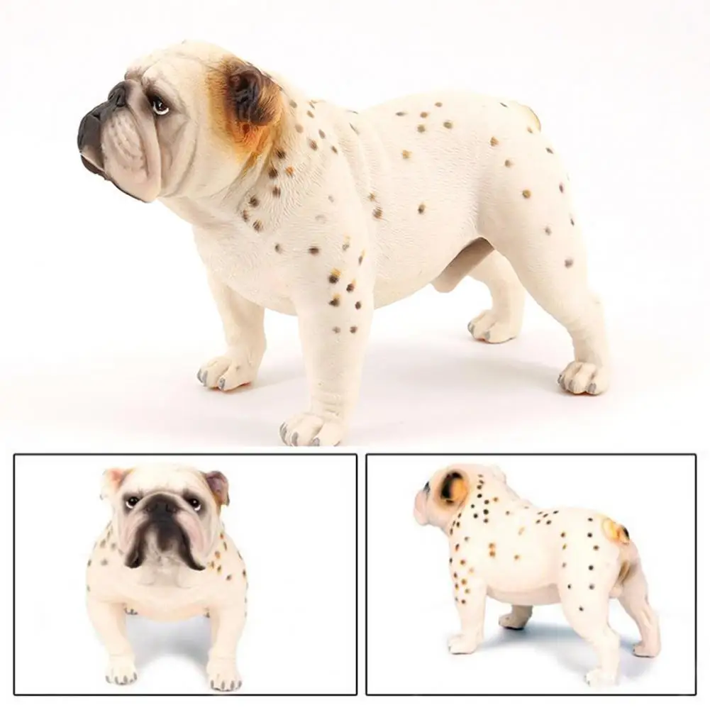 

Figure Model Practical French Bulldog Action Figure Toy Vivid Appearance No Odor Bulldog Model